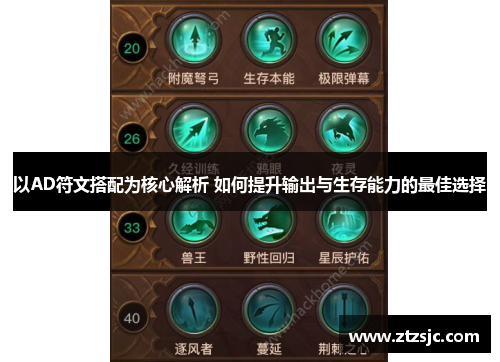 以AD符文搭配为核心解析 如何提升输出与生存能力的最佳选择